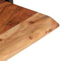 vidaXL Nástenné police 2 ks 60x25x35 cm akáciový masív a oceľ