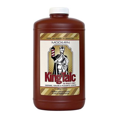 Púder na podráždenú pokožku po holení a stríhaní BARBICIDE King Talc Modern 200 g