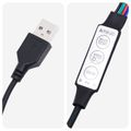 vidaXL Závesné čelo postele S LED svetlom Svetlosivá Antik PU