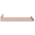 vidaXL Závesná polica 4 ks Ružová 40 x 18 x 2,5 cm Oceľ