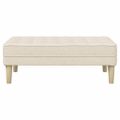 vidaXL lavička s vankúšom Ľan 113 x 57 x 39 cm látka