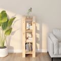vidaXL Knižnica/deliaca stena 41x35x125 cm masívna borovica