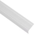 vidaXL Schodové lišty v tvare L 15 ks, hliník 90 cm, strieborné