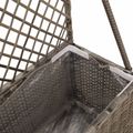 vidaXL Záhradný kvetináč s trellis Sivá 70 x 30 x 135 cm polyratan