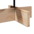 vidaXL Drevený vianočný stromček na dekoráciu 60 cm masívna borovica