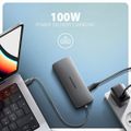 AXAGON HMC-8HLSA, USB 5Gbps hub, 3x USB-A, HDMI 4k/60Hz, RJ-45 GLAN, SD/microSD, audio, PD 100W Dokovacia stanica, USB-C, kompatibilný s Thunderbolt 4, 1× HDMI, 2× USB 3.0, 1× USB 2.0, 1× USB-C, PD 100W, 3,5mm jack, RJ-45, čítačka