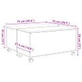 vidaXL Konferenčný stolík Staré drevo 75 x 75 x 38 cm Kompozitné drevo