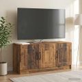 vidaXL TV skrinka Staré drevo 99 x 34,5 x 47 cm Kompozitné drevo