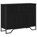 vidaXL Servírovacia skriňa Čierny dub 97 x 32,5 x 74,5 cm