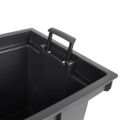 vidaXL Kvetináč s vyberateľnou vložkou antracitový 12/44 l PP ratan