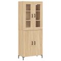 vidaXL Vysoká skrinka dub sonoma 69,5x34x180 cm spracované drevo