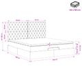 vidaXL Polohovací postel s matrací Tmavozelená 140 x 190 cm Zamat