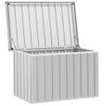 vidaXL Záhradný úložný box, sivý 109x67x65 cm