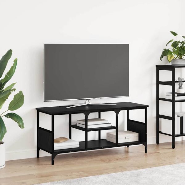 vidaXL TV skrinka Čierny dub 100 x 35 x 45 cm