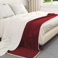 vidaXL Deky Bordeaux červená 240 x 270 cm 3.17 kg Flís