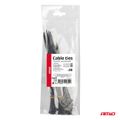 Plastové sťahovacie pásky, sada 60 ks AMiO-04314