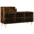 vidaXL Botník dymový dub 102x36x60 cm spracované drevo