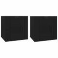 vidaXL Nástenné TV skrinky 2 ks čierne 40x34,5x40 cm