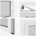 vidaXL Otočné a sklopné okno do suterénu RISOR 100 x 60 cm PVC a sklo