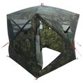 vidaXL Poľovnícky stan Maskáčová 143 x 143 x 165 cm Polyester a oceľ
