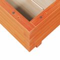 vidaXL Záhradný kvetináč voskovohnedý 50x50x26,5 cm masívna borovica
