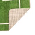 vidaXL Detský koberec zelený 160x230 cm futbal umývateľný