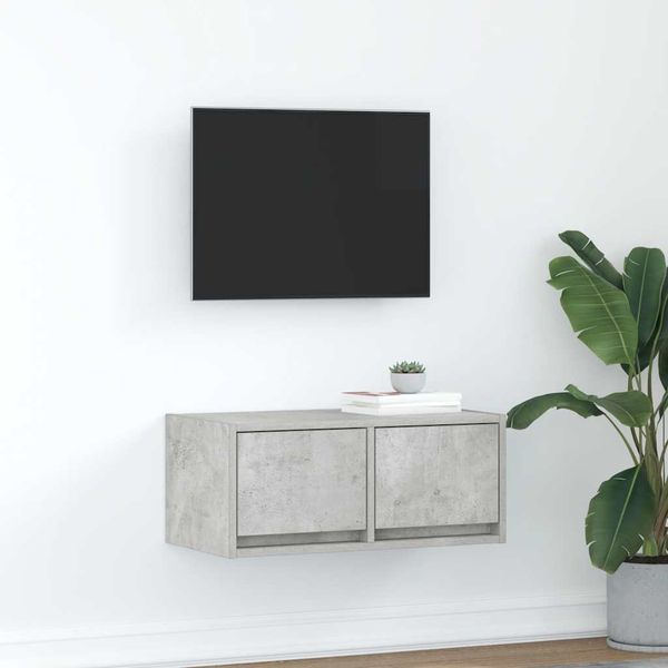 vidaXL TV skrinka, betónovo sivé 60x31x25,5 cm kompoz.drevo
