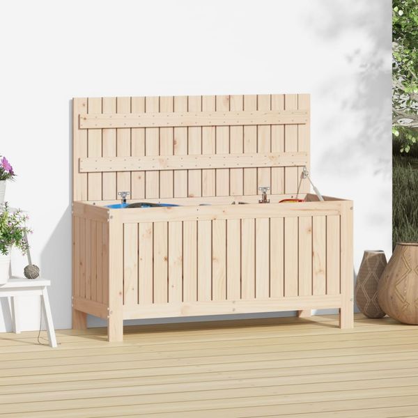 vidaXL Záhradný úložný box 108x42,5x54 cm masívna borovica