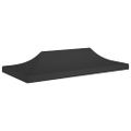 vidaXL Strecha na párty stan 6x3 m, čierna 270 g/m²