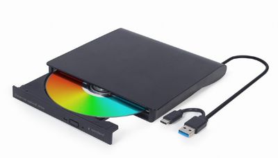 GEMBIRD externá USB DVD mechanika, čierna