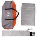 vidaXL Auto Stan 200 x 170 x 170 cm Šedá a oranžová Polyester a oceľ