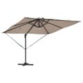 vidaXL Roma Parasol 286 x 284 x 270 cm Hliník a polyester Obdĺžnikový