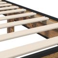 vidaXL Rám postele s čelom Staré drevo 80 x 200 cm Kompozitné drevo