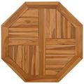 vidaXL Stolová doska 70x70x2,5 cm osemuholník masívne teakové drevo