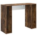vidaXL Konferenčný stolík Dymový dub 102 x 35 x 75 cm Kompozitné drevo