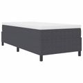 vidaXL Platformový rám postele Tmavo šedá 100 x 200 cm