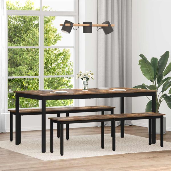 vidaXL Jedálenské stoly 2 pcs 180 x 90 x 75 cm Kompozitné drevo