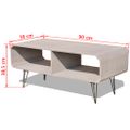 Šedá drevená skrinka na TV vidaXL 90 x 39 x 38,5 cm