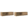vidaXL TV skrinky 2 ks Artisan Dub 100x31x25,5 cm Engineered Wood