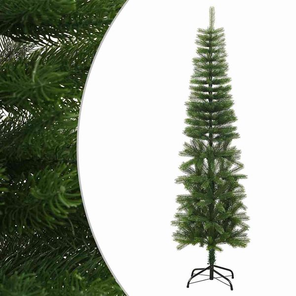 vidaXL Umelý úzky vianočný stromček s podstavcom 180 cm PE
