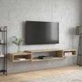 vidaXL Nástenný TV kabinet Nástenná montáž Dub sonoma 180 x 28 x 21 cm
