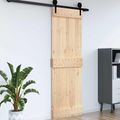 vidaXL Dvere NARVIK 85 x 210 cm Masívne borovicové drevo (neupravené)