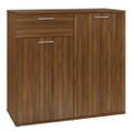 vidaXL Komoda hnedý dub 80x36x75 cm spracované drevo