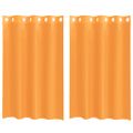 vidaXL Voálové závesy s priechodkami 2 ks oranžové 140x175 cm