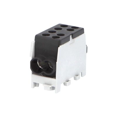 Svorkovnica rozbočovacia HLAK 35 1/2 M2, 125A, 1pól., AL/CU, IP20, čierna, na DIN /2080145