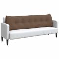 vidaXL Poduška na chrbát Hnedá 180 x 24 x 50 cm látka