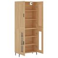vidaXL Vysoká skrinka dub sonoma 69,5x34x180 cm spracované drevo