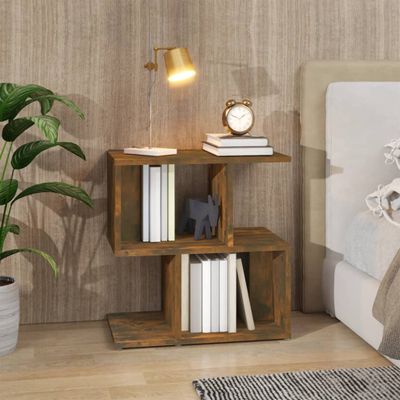 vidaXL Nočný stolík dymový dub 50x30x31,5 cm spracované drevo