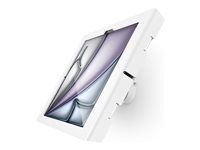 White - Skriňa - odkrytá predná/zadná kamera a senzory - pre tablet - uzamykateľný - kovový rám - biela - veľkosť obrazovky: 13" - montáž na stenu