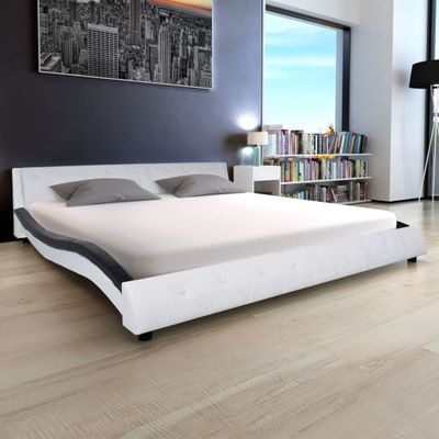 vidaXL Posteľ s matracom, pamäťová pena, umelá koža 180x200 cm